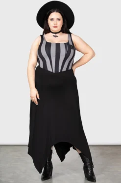 Wednesday Official Abhor Corset Top [Plus Size] -Kill Star Store ABHOR CORSET TOP PLUS W D