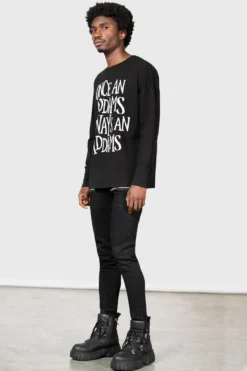 Killstar x Wednesday Addams Sweatshirt - Once an Addams -Kill Star Store ADDAMS SWEATSHIRT MENS D