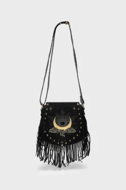 Killstar Aether Light Crescent Moon Suede & PU Bag