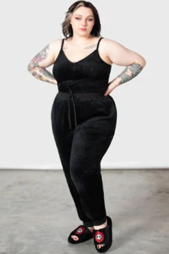 KILLSTAR Arachno Rest Joggers [Plus Size] -Kill Star Store ARACHNO REST JOGGERS PLUS W F