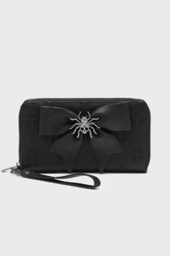 KILLSTAR Arachno Vixen Wallet - Gothic Spider Clutch Bag
