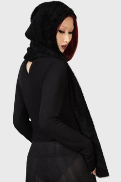 KILLSTAR Ashen Hooded Scarf -Kill Star Store ASHEN HOODED SCARF W F