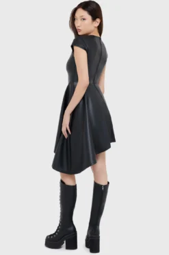KILLSTAR Ashfall Asymmetric Flare Dress -Kill Star Store ASHFALLDRESS E