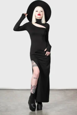 Astaroth Long Sleeve Dress -Kill Star Store ASTAROTH LONG SLEEVE DRESS W B
