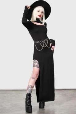 Astaroth Long Sleeve Dress -Kill Star Store ASTAROTH LONG SLEEVE DRESS W D