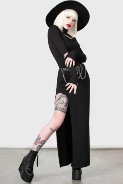 Astaroth Long Sleeve Dress -Kill Star Store ASTAROTH LONG SLEEVE DRESS W F
