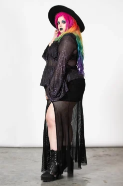 Astromancy Mesh Long Sleeve Top [PLUS] -Kill Star Store ATROMANCY MESH LONG SLEEVED TOP PLUS W D