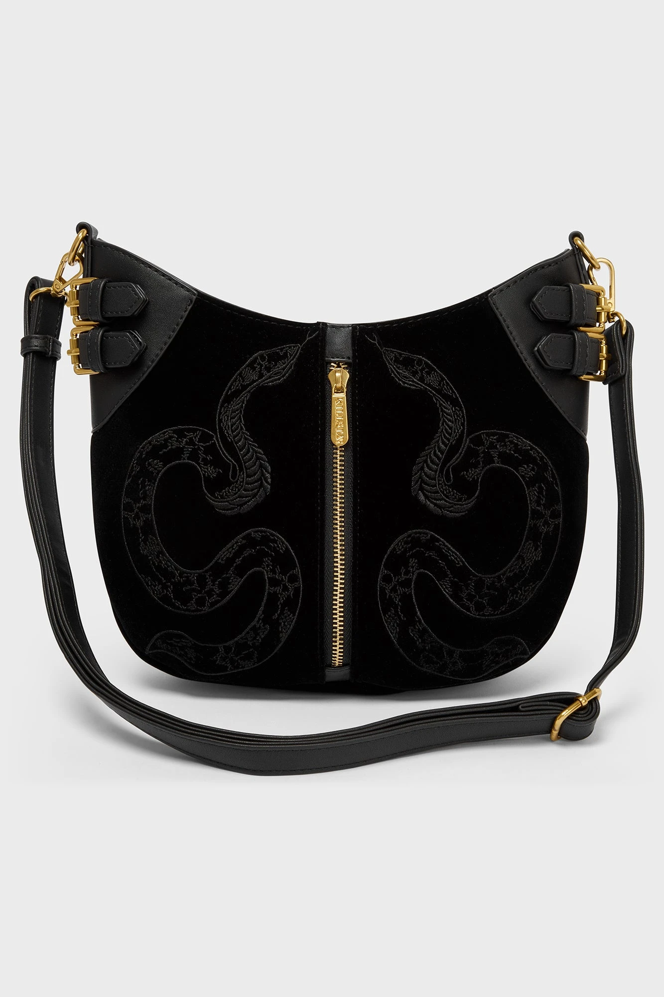 Killstar Adder Faux Leather and Suede Statement Bag 6 Killstar Adder Faux Leather and Suede Statement Bag - Image 6