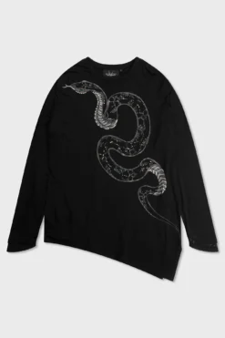 KILLSTAR Aniliidae Plus Size Unisex Snake Graphic Top -Kill Star Store AniliidaeTop PLUS G
