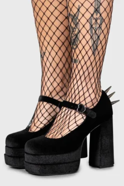 KILLSTAR Basilisks Velvet Spiked Platform Pumps -Kill Star Store BASILISKS PUMPS W D 9b587735 cc16 48ea 9db6 25ec2c3fea93