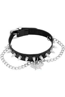KILLSTAR Bat Babe Choker - Spiked Vegan Leather Necklace 7 KILLSTAR Bat Babe Choker - Spiked Vegan Leather Necklace -Kill Star Store BAT BABE CHOKER B 1