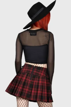 Bat Girl Skirt [TARTAN] -Kill Star Store BAT GIRL SKIRT W D