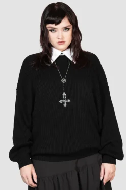KILLSTAR Belinda Knit Sweater - Relaxed Batwing Ribbed Top 8 KILLSTAR Belinda Knit Sweater - Relaxed Batwing Ribbed Top -Kill Star Store BELINDA KNIT SWEATER W D 80cc0041 b8e5 46b0 9939 5dc991393052