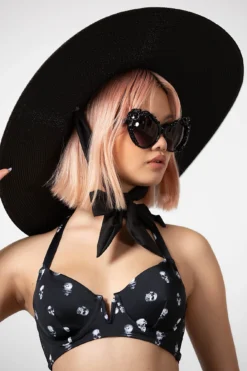 KILLSTAR Beyond The Veil Sunhat - Wide Brim Gothic Headwear