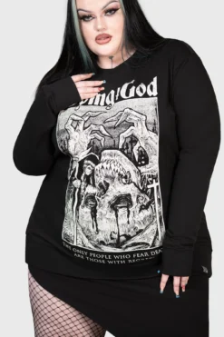 KILLSTAR Beyond The Void Sweater [Plus Size] -Kill Star Store BEYOND THE VOID SWEATER PLUS W D