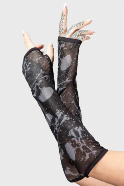 Killstar Big Top Fingerless Gloves
