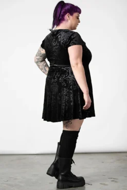 Blasphemia Keyhole Skater Dress [PLUS] -Kill Star Store BLASPHEMA KEYHOLE SKATER DRESS PLUS E