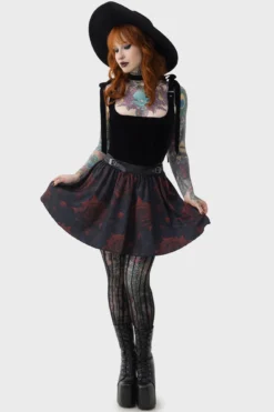 KILLSTAR Blood Rose Mini Skirt