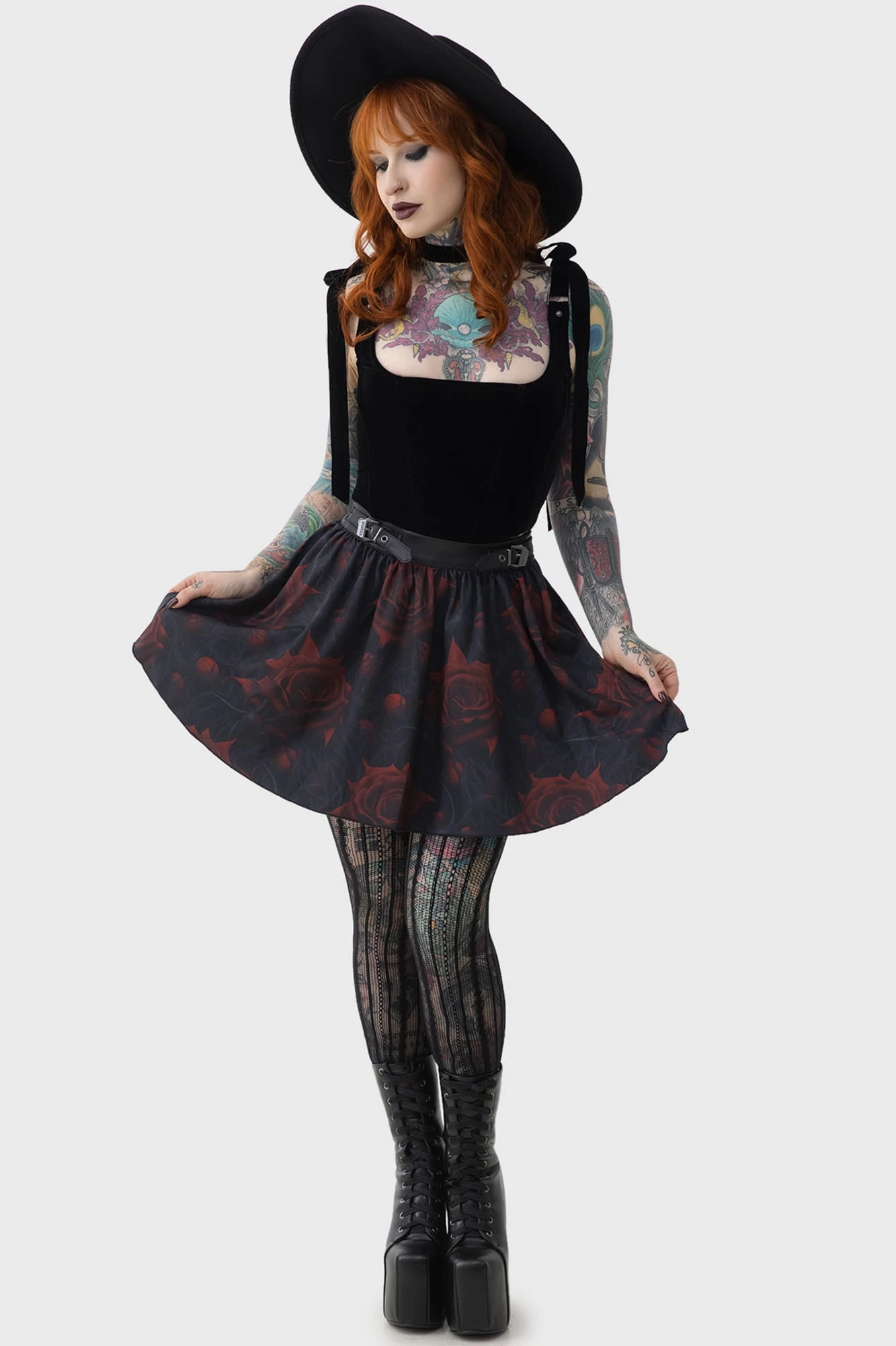 KILLSTAR Blood Rose Mini Skirt 1 KILLSTAR Blood Rose Mini Skirt