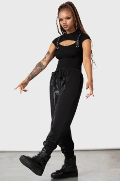 KILLSTAR Bone Idle Joggers - Unisex Relaxed Fit Cotton Sweatpants 13 KILLSTAR Bone Idle Joggers - Unisex Relaxed Fit Cotton Sweatpants -Kill Star Store BONE IDLE JOGGERS W E