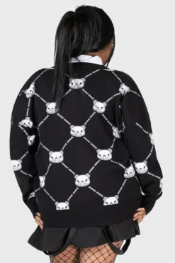 Killstar x Gloomy Bear Bone To Pick Loose Fit Cardigan -Kill Star Store BONE TO PICK CARDIGAN PLUS W E f43f5143 44a9 4573 9e7e 63f78cb3396f