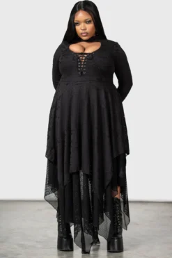 Killstar Boneland Arrow Plus Size Maxi Dress -Kill Star Store BONELAND ARROW MAXI DRESS PLUS W D