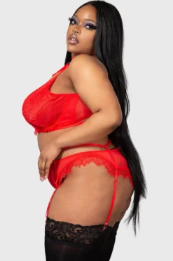 Killstar Bound Eloquence Panty [PLUS] - Gothic Strappy Lingerie -Kill Star Store BOUND ELOQUENCE PANTY PLUS W D