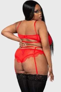 Killstar Bound Eloquence Panty [PLUS] - Gothic Strappy Lingerie -Kill Star Store BOUND ELOQUENCE PANTY PLUS W E