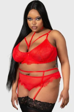 Killstar Bound Eloquence Panty [PLUS] - Gothic Strappy Lingerie