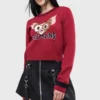 Killstar x Gremlins Bright Light! Cropped Knitted Sweater