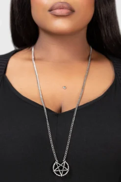KILLSTAR Broken Seal Pentagram Necklace 6 KILLSTAR Broken Seal Pentagram Necklace -Kill Star Store BROKEN SEAL PENTAGRAM NECKLACE W D