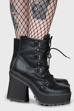 KILLSTAR Broom Rider Boots - Goth Moon Hardware Faux Leather -Kill Star Store BROOM RIDER BOOTS W D 7690c587 91e5 40cc af2e a9d7a024dabf 1