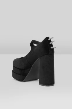 KILLSTAR Basilisks Velvet Spiked Platform Pumps -Kill Star Store BasilisksPumps B