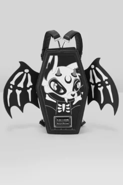 KILLSTAR Batbone Coffin Backpack with Faux Leather Wings -Kill Star Store Batbone Backpack G