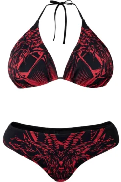 Killstar Beast Babe Plus Size 2-Piece Swimsuit - Statement Print Bikini -Kill Star Store BeastBabe2 PieceSwimsuit G PLUS