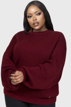 Belinda Sweater [RED] -Kill Star Store Belinda Sweater RED PLUS B