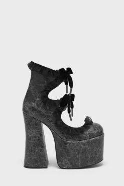 KILLSTAR Soux Heels - Statement Gothic Lace-Up Platforms