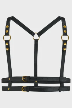 KILLSTAR Wanda Harness [Black & Gold] - Plus Size Statement Accessory