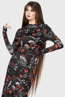 KILLSTAR x Carrie Official Licensed Maxi Dress -Kill Star Store CARRIE MAXI DRESS W E