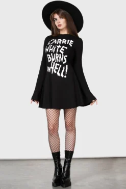 KILLSTAR x Carrie Skater Dress - Official Horror Collection Apparel -Kill Star Store CARRIE SKATER DRESS W D