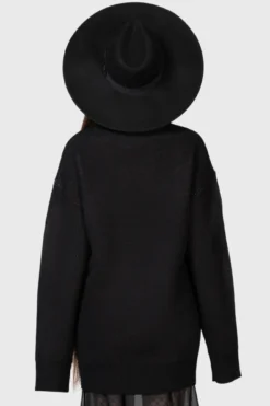 KILLSTAR x Carrie Official Knit Sweater - White Burns In Hell Graphic -Kill Star Store CARRIE SWEATER W G