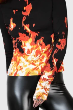 Carrie x Killstar Long Sleeve Top - Official 1976 Collection -Kill Star Store CARRIE TO THE PROM TOP W D