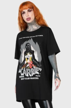 Killstar Carrie White Graphic T-Shirt - Official Licensed Horror Tee -Kill Star Store CARRIE WHITE TSHIRT W D