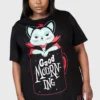 KILLSTAR Catnap 'Good Mourning' Plus Size Graphic T-Shirt