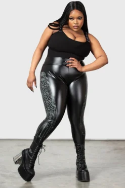 KILLSTAR Catacomb and Crosses Leggings [Plus Size]