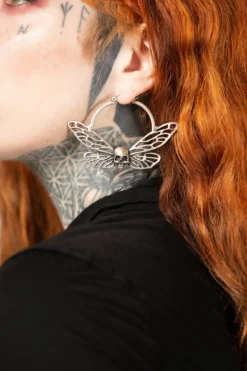 KILLSTAR Cicada Curse Statement Hoop Earrings