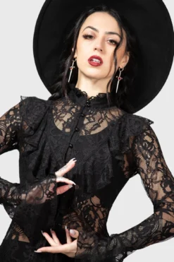 Condolences Maxi Shirt Dress -Kill Star Store CONDOLENCES MAXI SHIRT DRESS W E