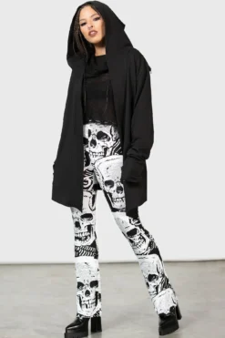 KILLSTAR Corentine Cardigan - Hooded Open-Front Unisex Wrap 8 KILLSTAR Corentine Cardigan - Hooded Open-Front Unisex Wrap -Kill Star Store CORENTINE HOODIE W C