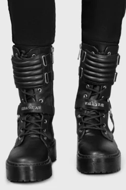 KILLSTAR Corrosion Boots - Pentagram Buckle Gothic Footwear -Kill Star Store CORROSION BOOTS MENS D 0ba8192a 5ef2 4ce2 9a46 019d27bbd510
