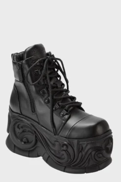KILLSTAR Cosmic Souls Ankle Boots - Platform Lace-Up Shoes